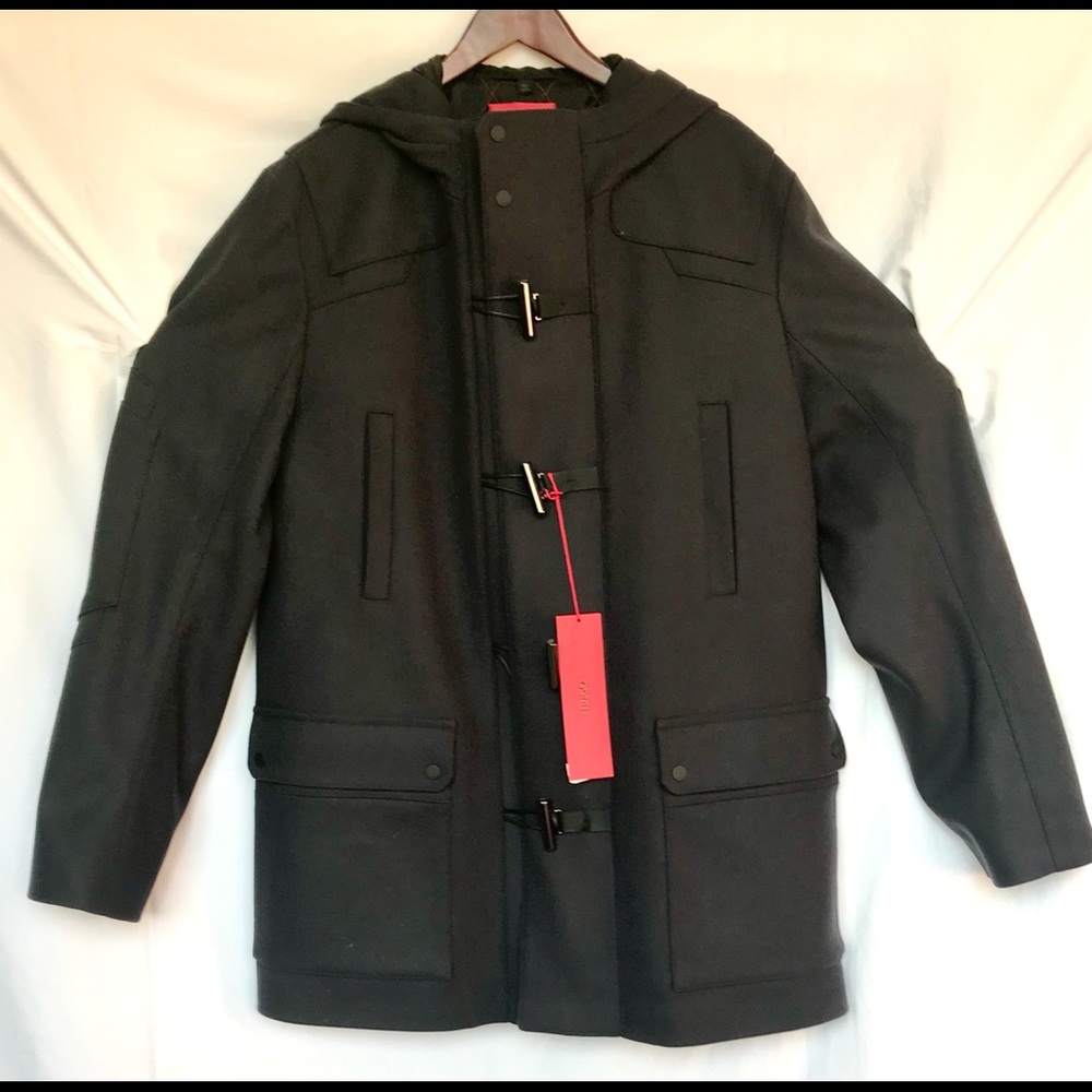 🛡HUGO BOSS 3/4-LENGTH HOODED GREATCOAT